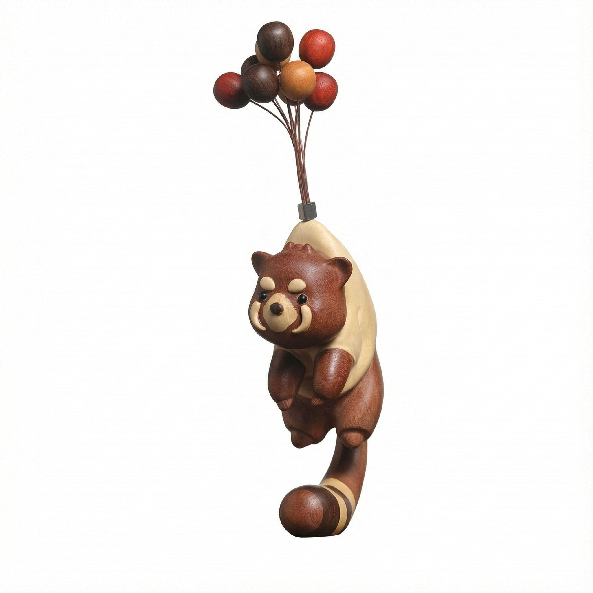 MaimaiLab Wooden Bear Balance Sculpture