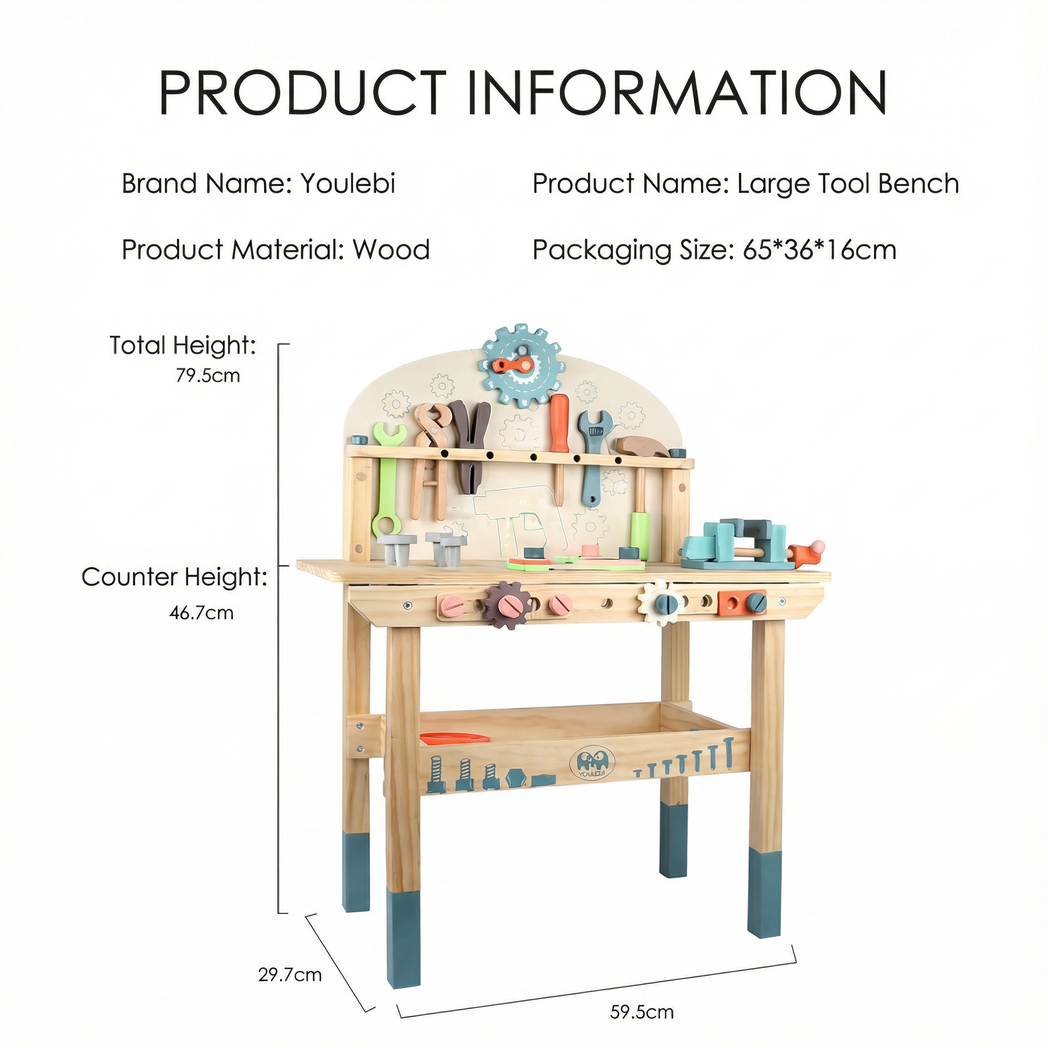 MaimaiLab Wooden Workbench Playset