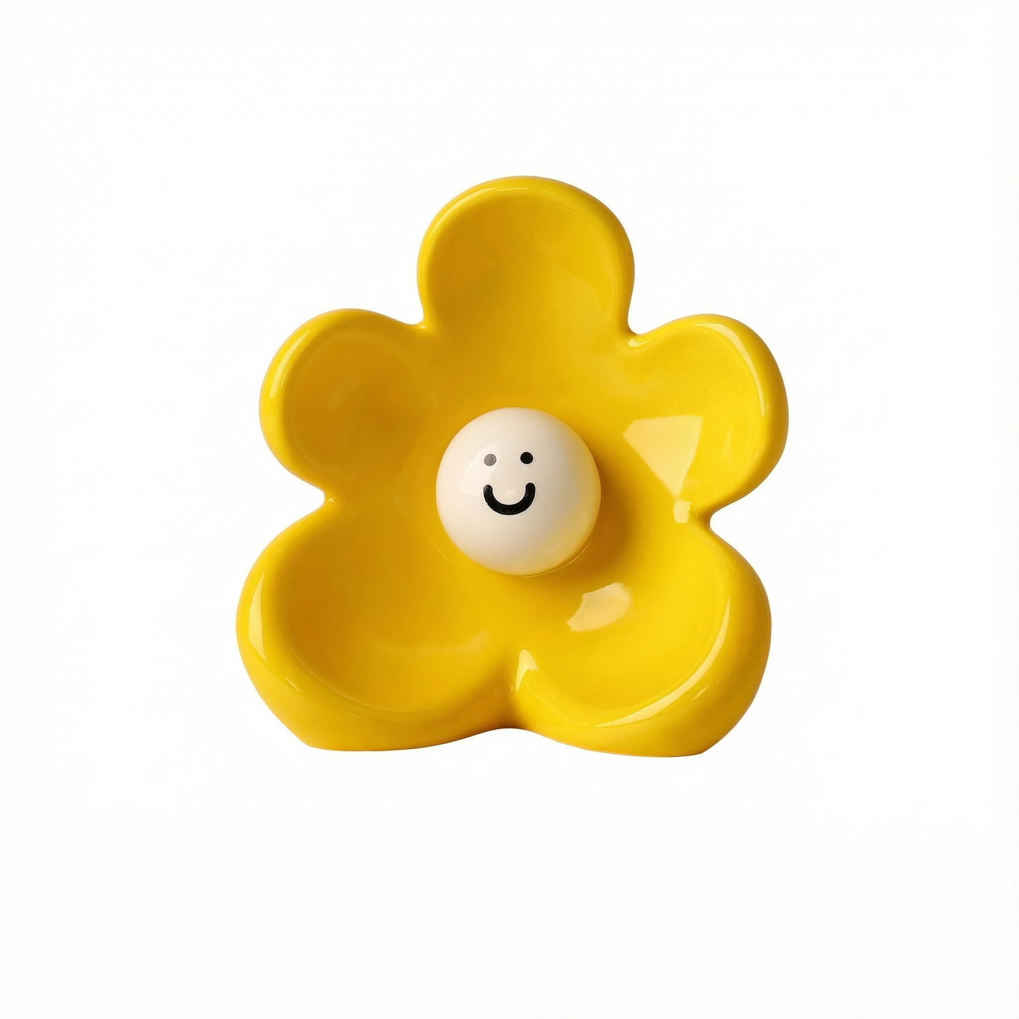 Smiley Flower Ceramic Vase