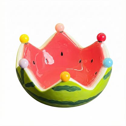 MaimaiLab Watermelon Ceramic Fruit Bowl