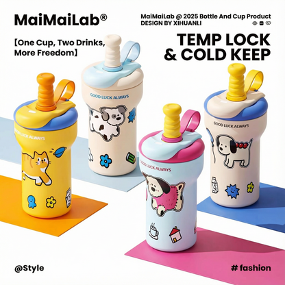 MaimaiLab Insulated Straw Bottle - 700 ml