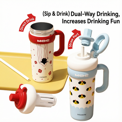 MaimaiLab Insulated Straw Bottle – 750ml