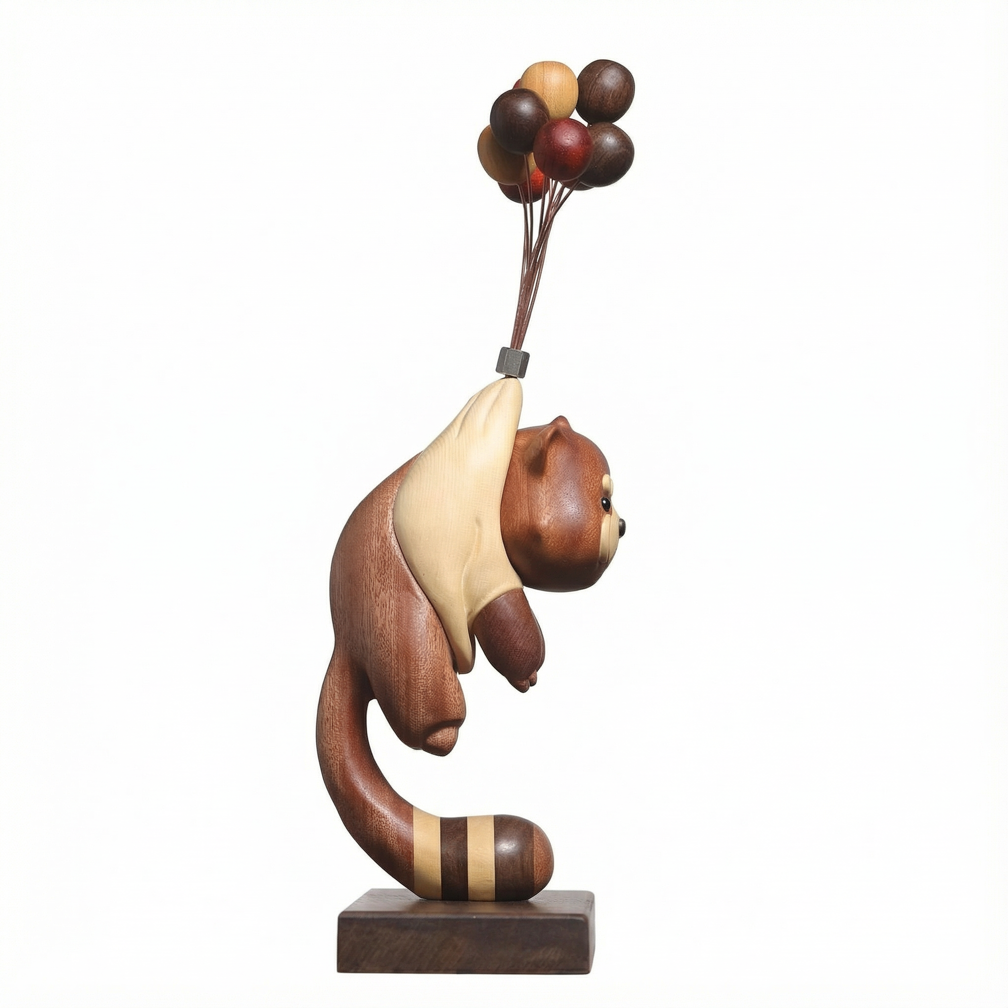MaimaiLab Wooden Bear Balance Sculpture