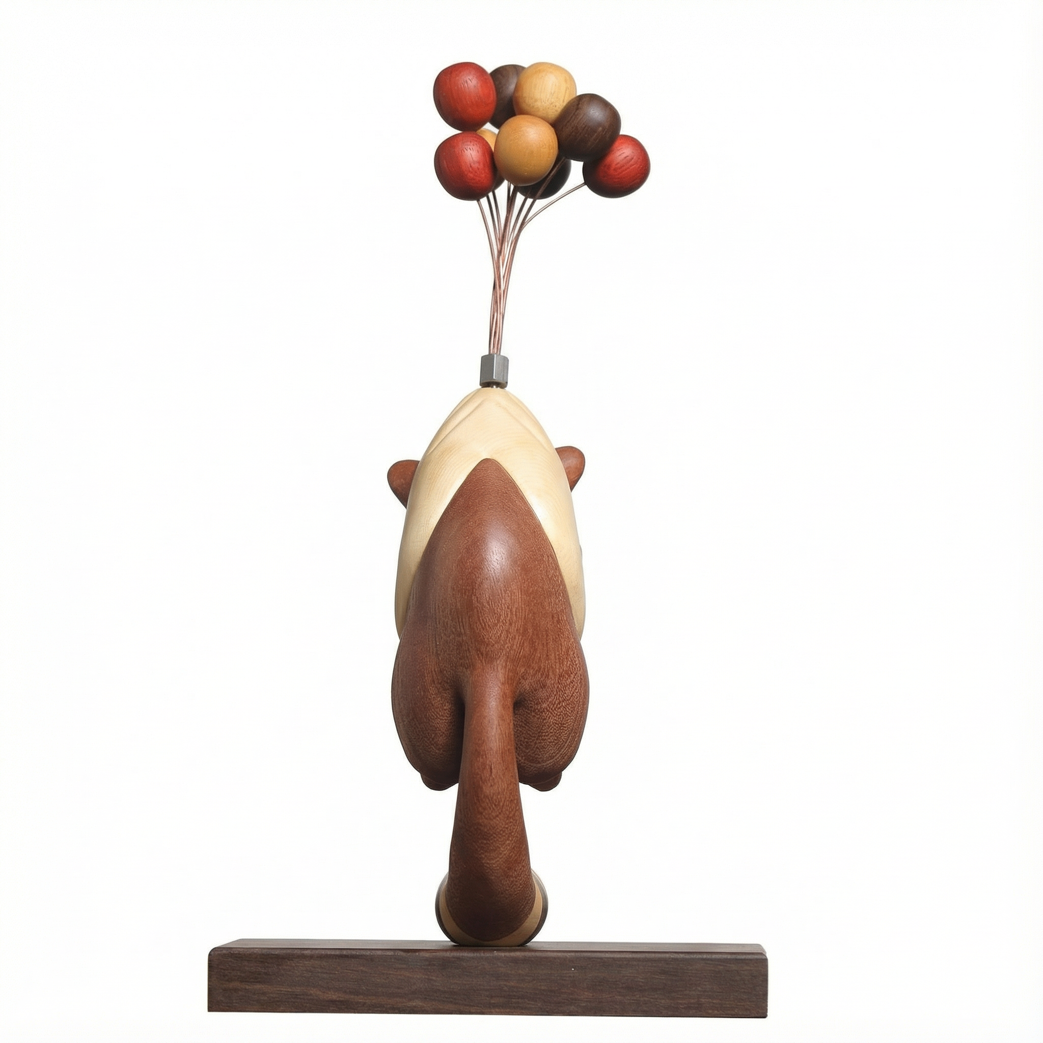 MaimaiLab Wooden Bear Balance Sculpture