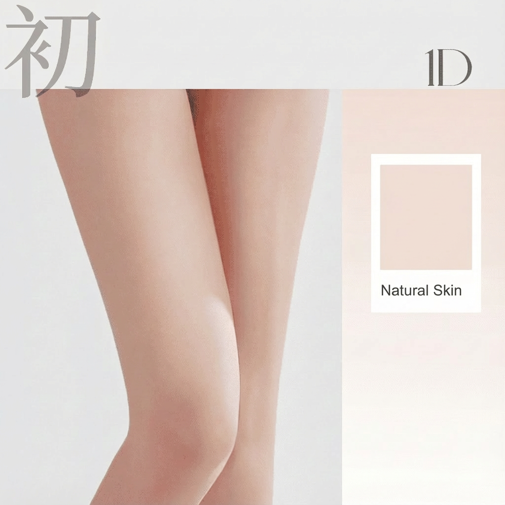 MaimaiLab “CHU” Grey Aura 1D Pantyhose | Soft-Sheer Bare-Leg Effect | 3-Pair Gift Set