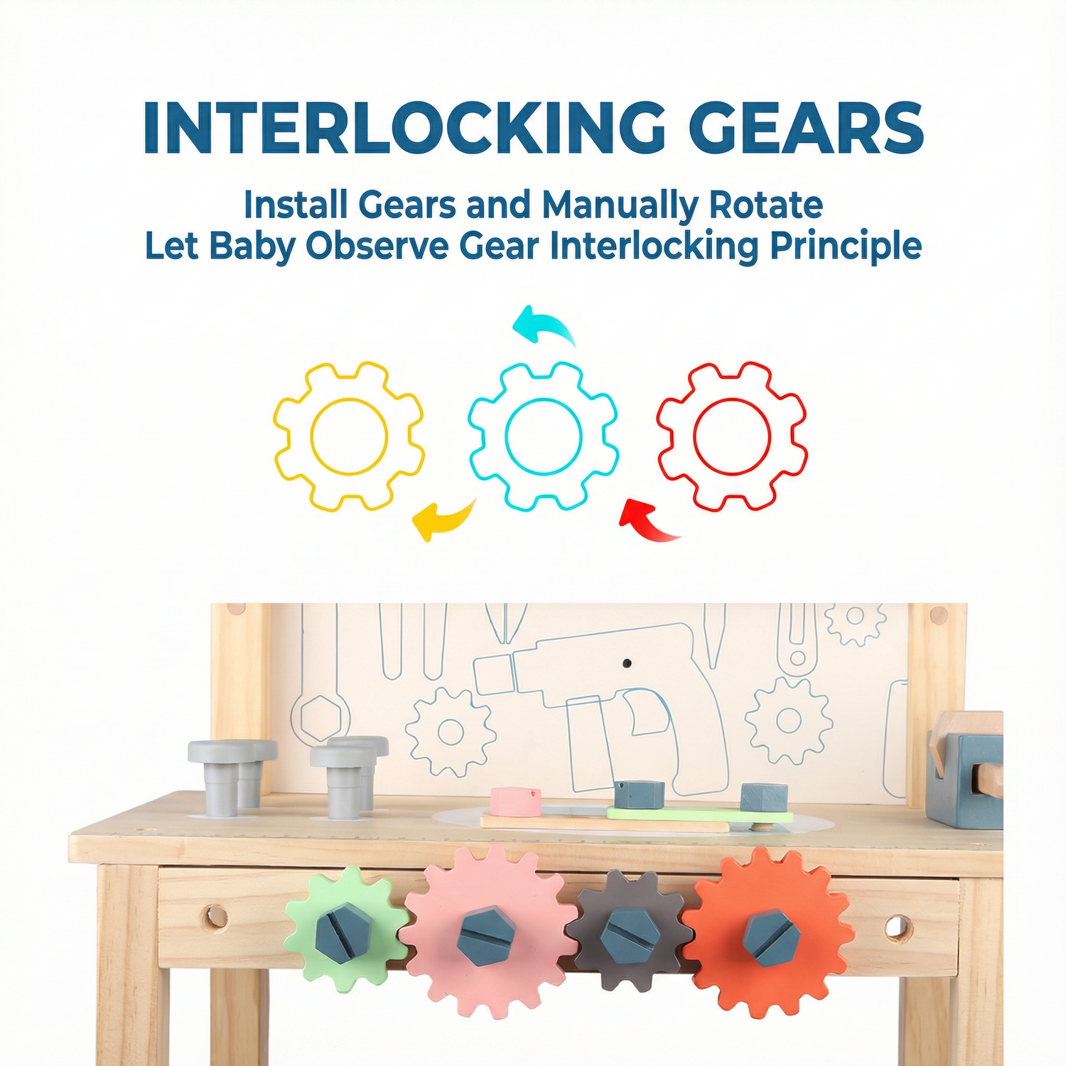 MaimaiLab  Wooden Workbench Playset