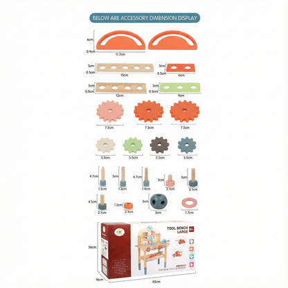 MaimaiLab  Wooden Workbench Playset