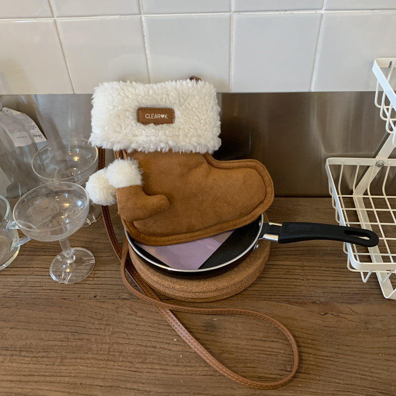 Soft Suede Mini Crossbody Bag for Everyday Use