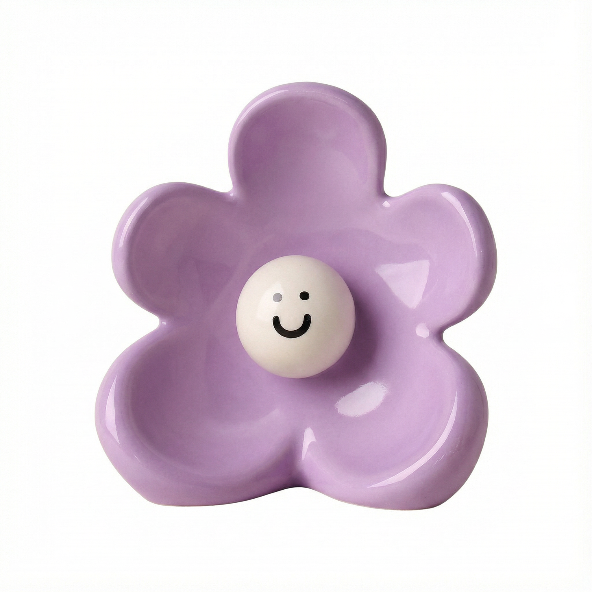 Smiley Flower Ceramic Vase