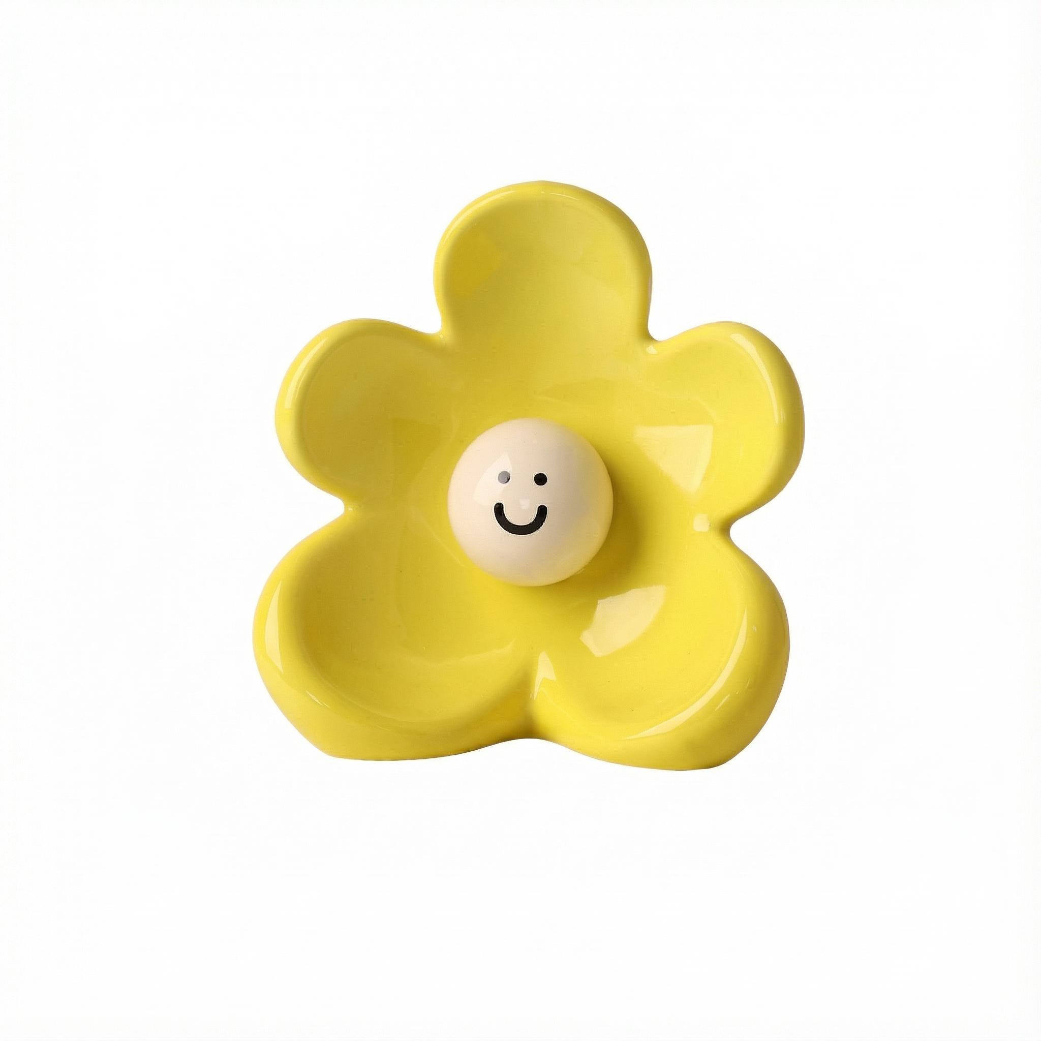 Smiley Flower Ceramic Vase